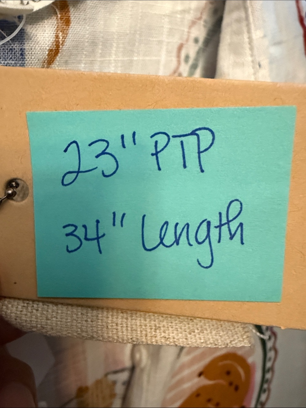 Label of Love Anthropologie Linen Blend Shirtdress 3/4 Sleeve in Size L - Picture 11 of 11